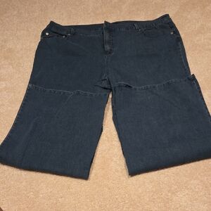 Isaac Mizrahi Dark Blue Flare Jeans